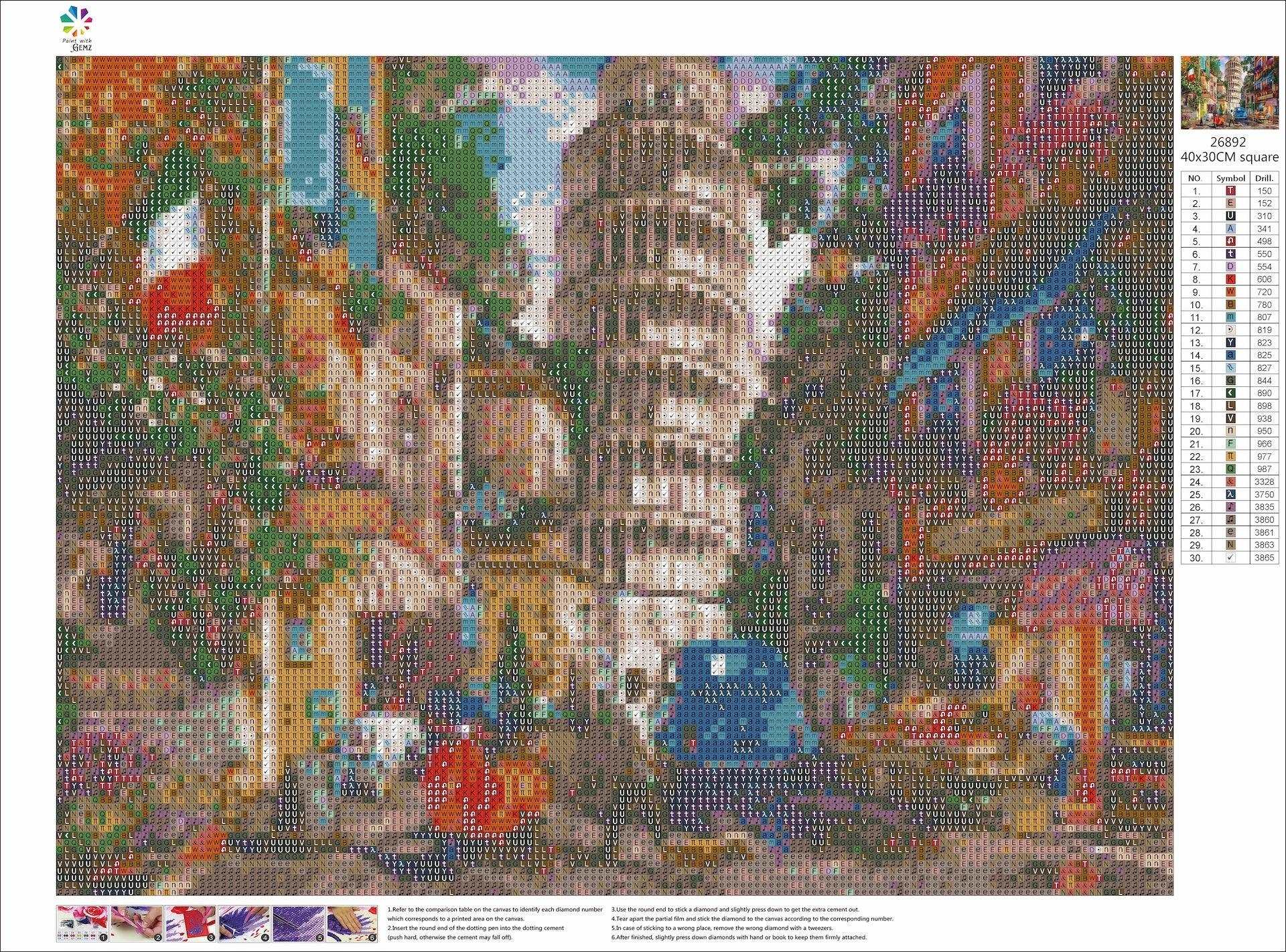 Pisa Tower | Diamond Painting Kit - Paint with Gemz