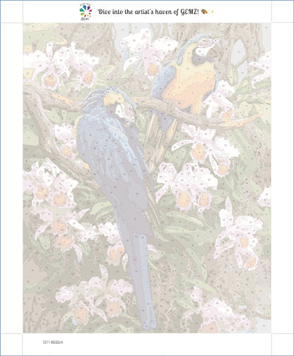 Parrot paradise | Paint by Numbers Kit