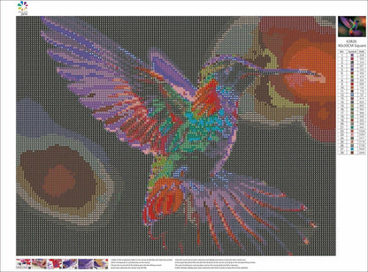 Vibrant Hummingbird | Diamond Painting Kit - Paint with Gemz