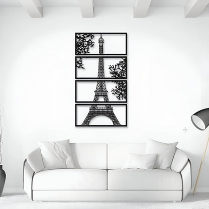 Eiffel Tower Wooden Wall Decor