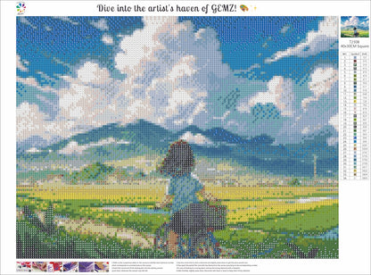 Anime landscape Diamond Painting Kit