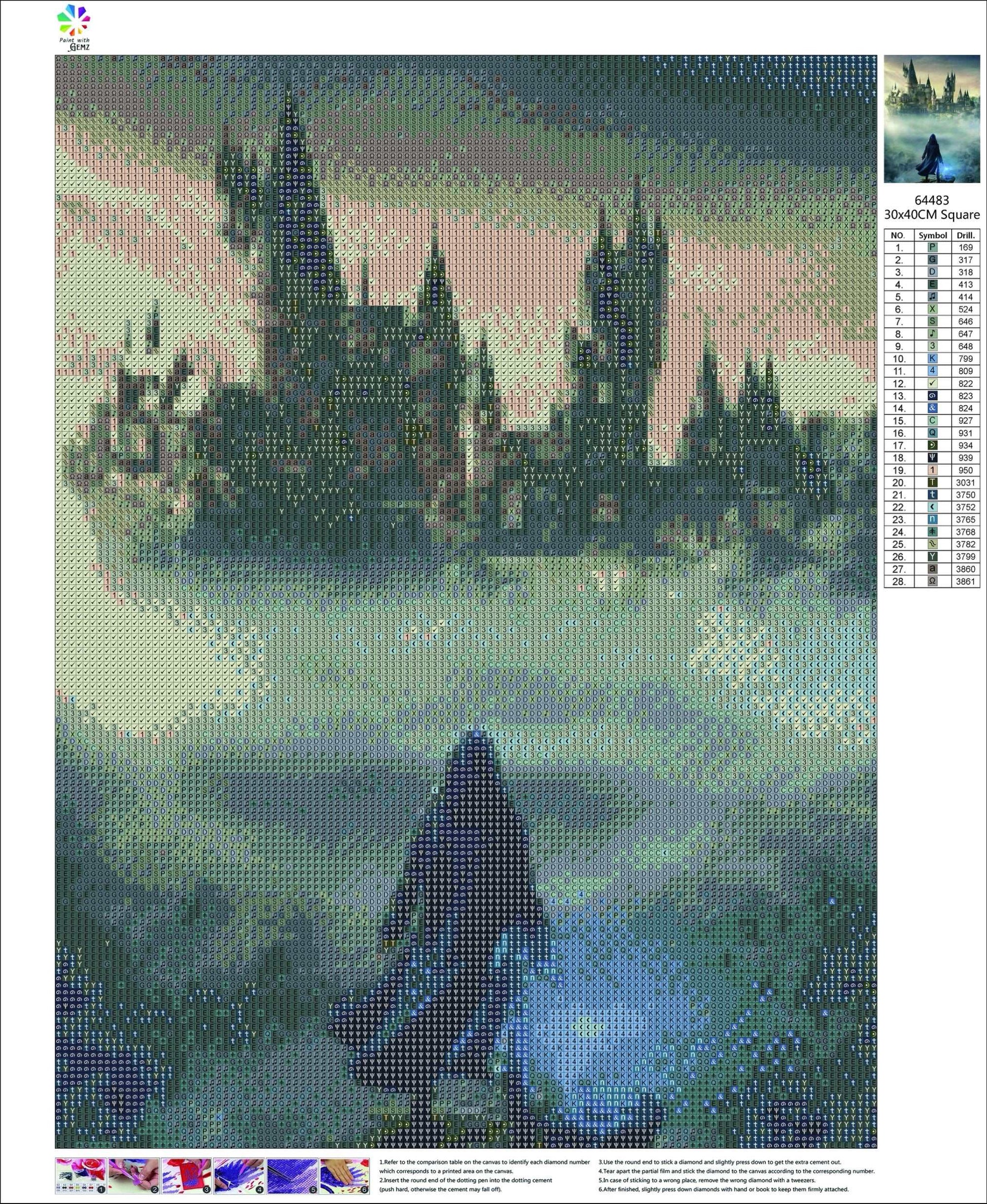 Hogwarts Legacy | Diamond Painting Kit - Paint with Gemz