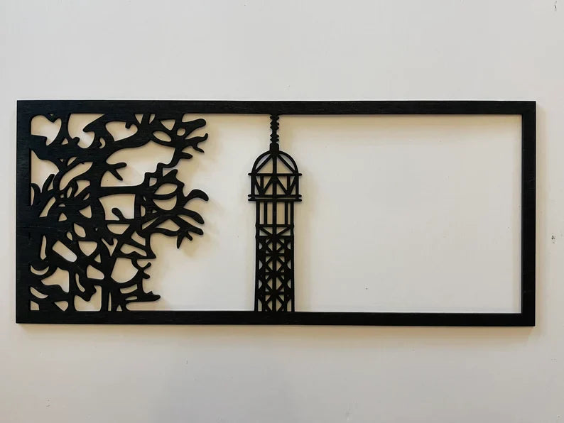 Eiffel Tower Wooden Wall Decor