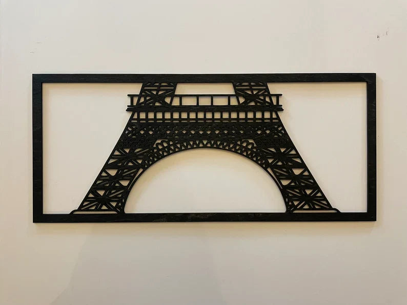 Eiffel Tower Wooden Wall Decor